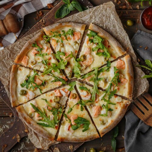 Піца Лосось Кальмар